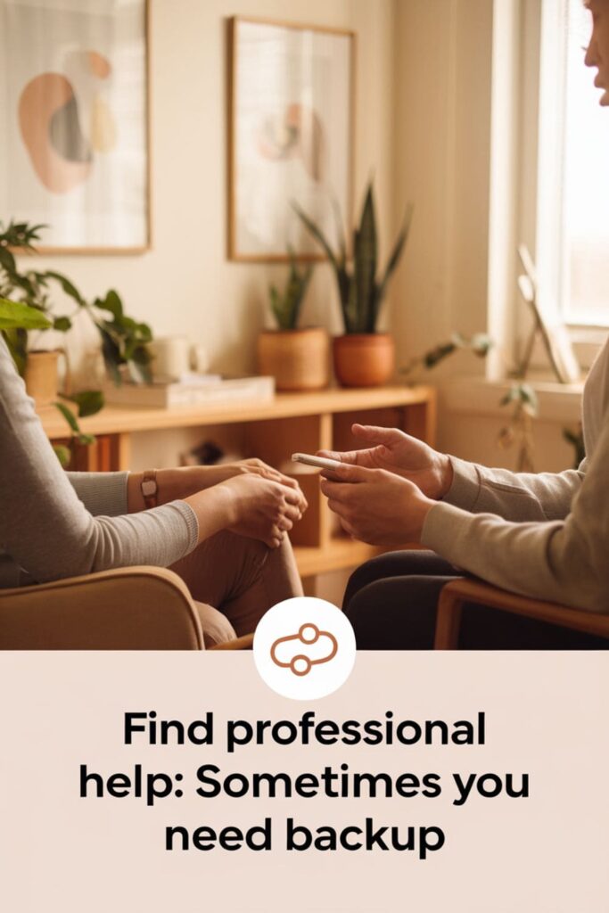 A person talking to a therapist in a calming office setting