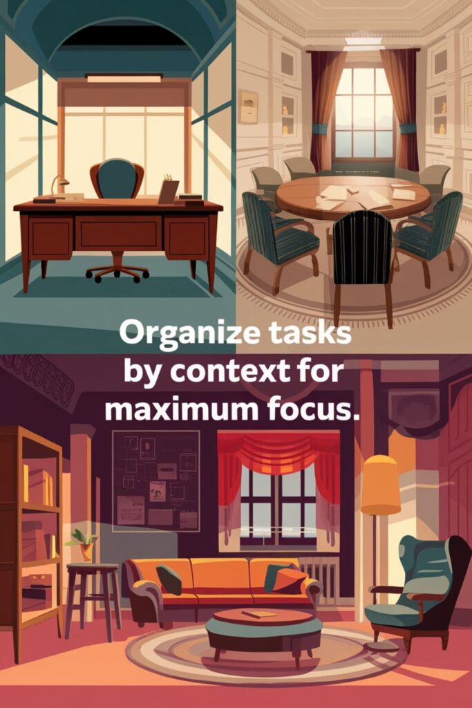 Different task environments for deep work, collaboration, and routine activities