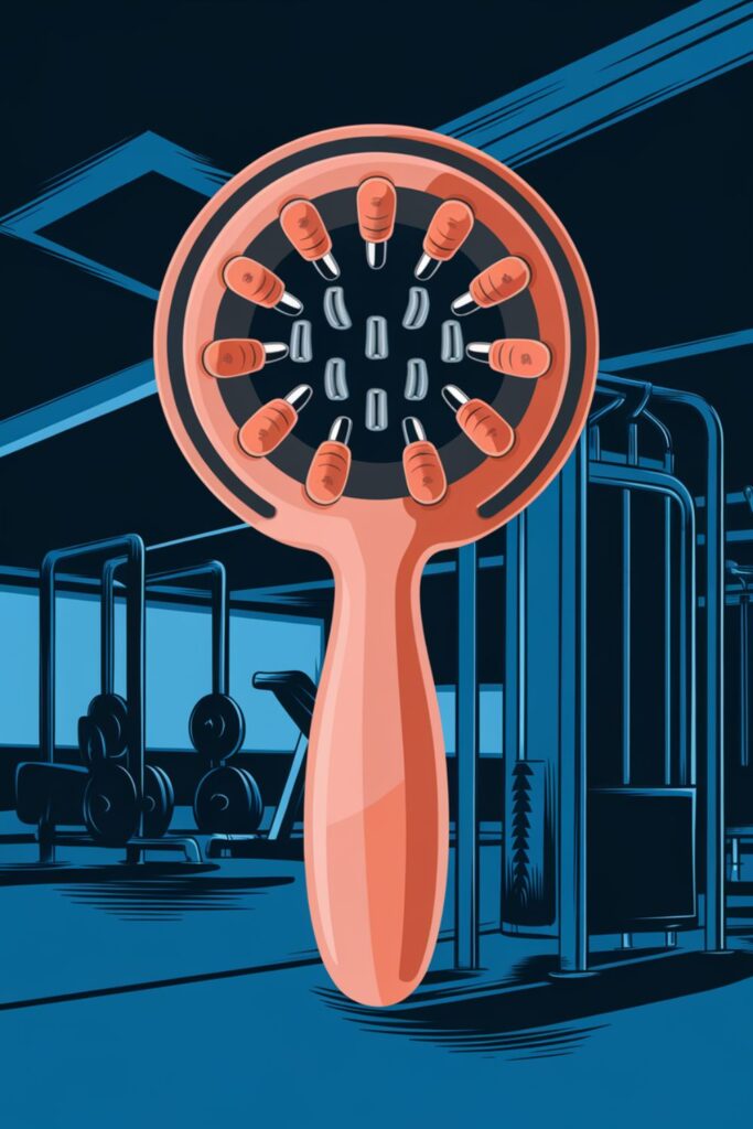 Ergonomic self-massage tool for muscle relief