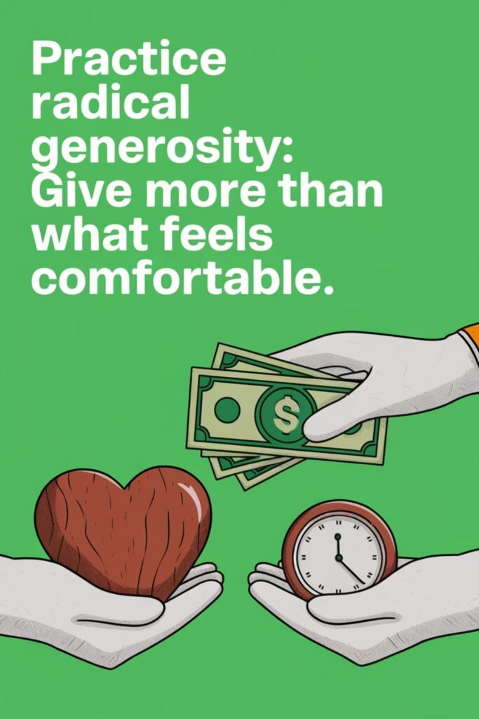 Hands offering a heart and money with a bright background