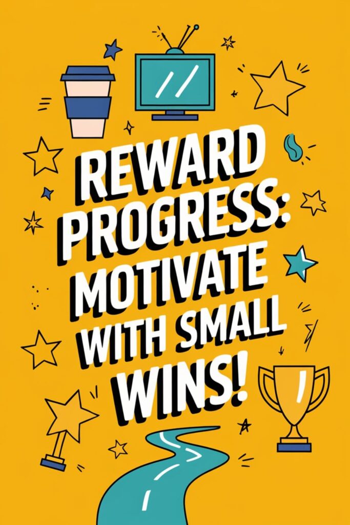 Icons for small rewards like coffee, a walk, and a TV show