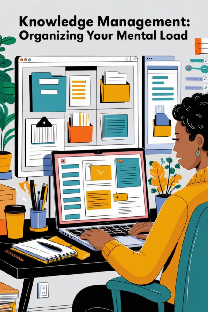 Organized files and folders or a person working with a clean digital workspace