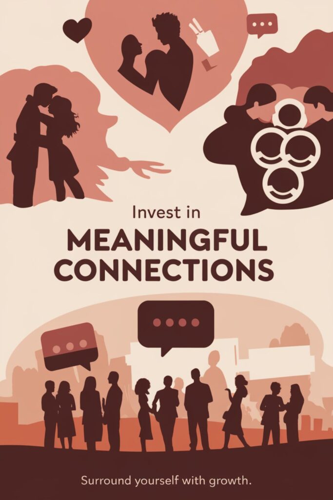 People connecting through phone calls and conversations, symbolizing growth