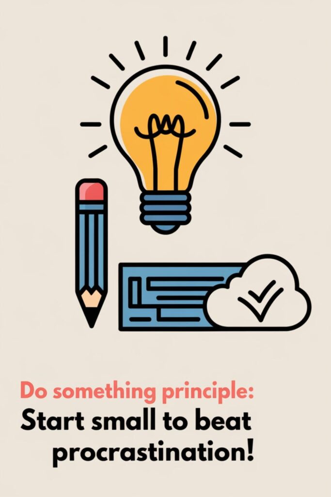 Small tasks like writing a sentence or sending an email highlighted