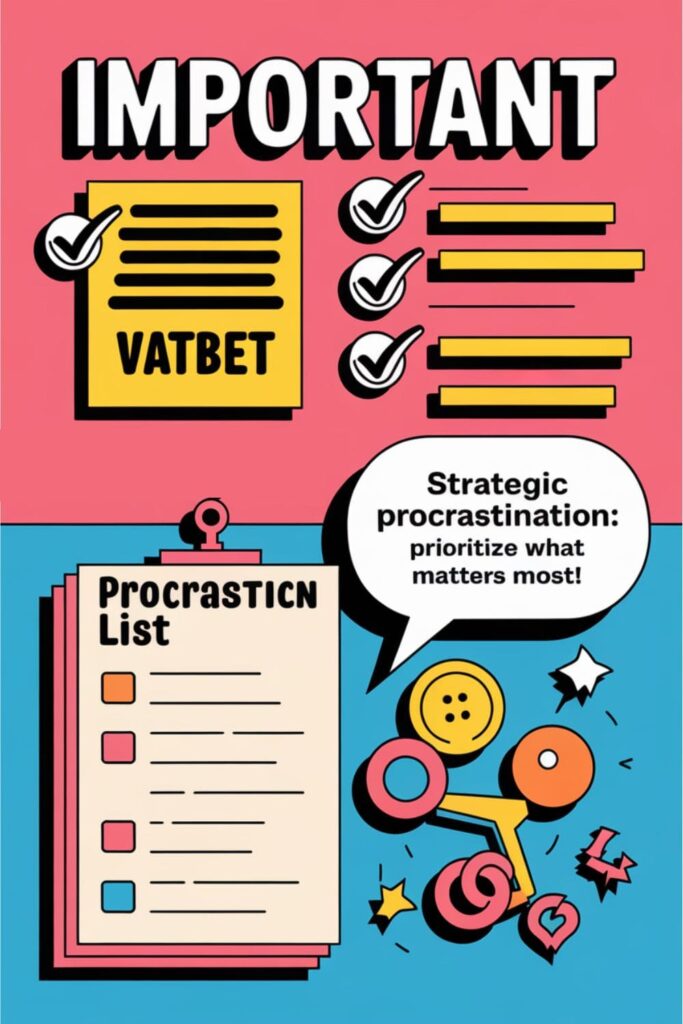 Task list with prioritized items and a separate procrastination section