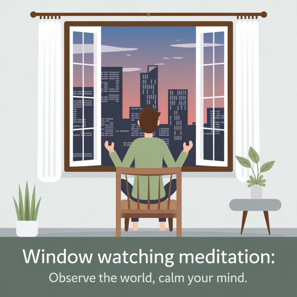 a person sitting by a window observing nature outside (1)